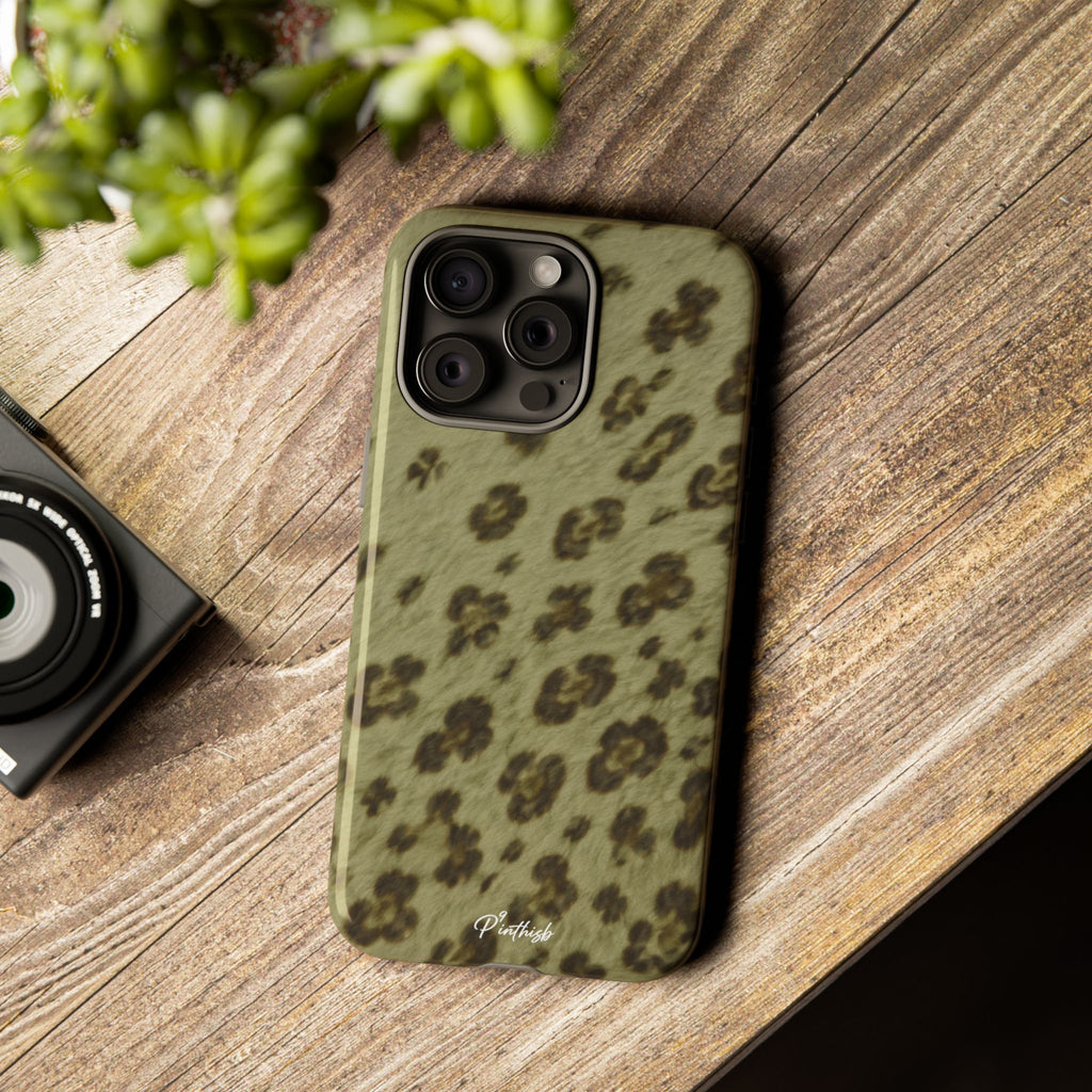 Olive Leopard Print Tough Case