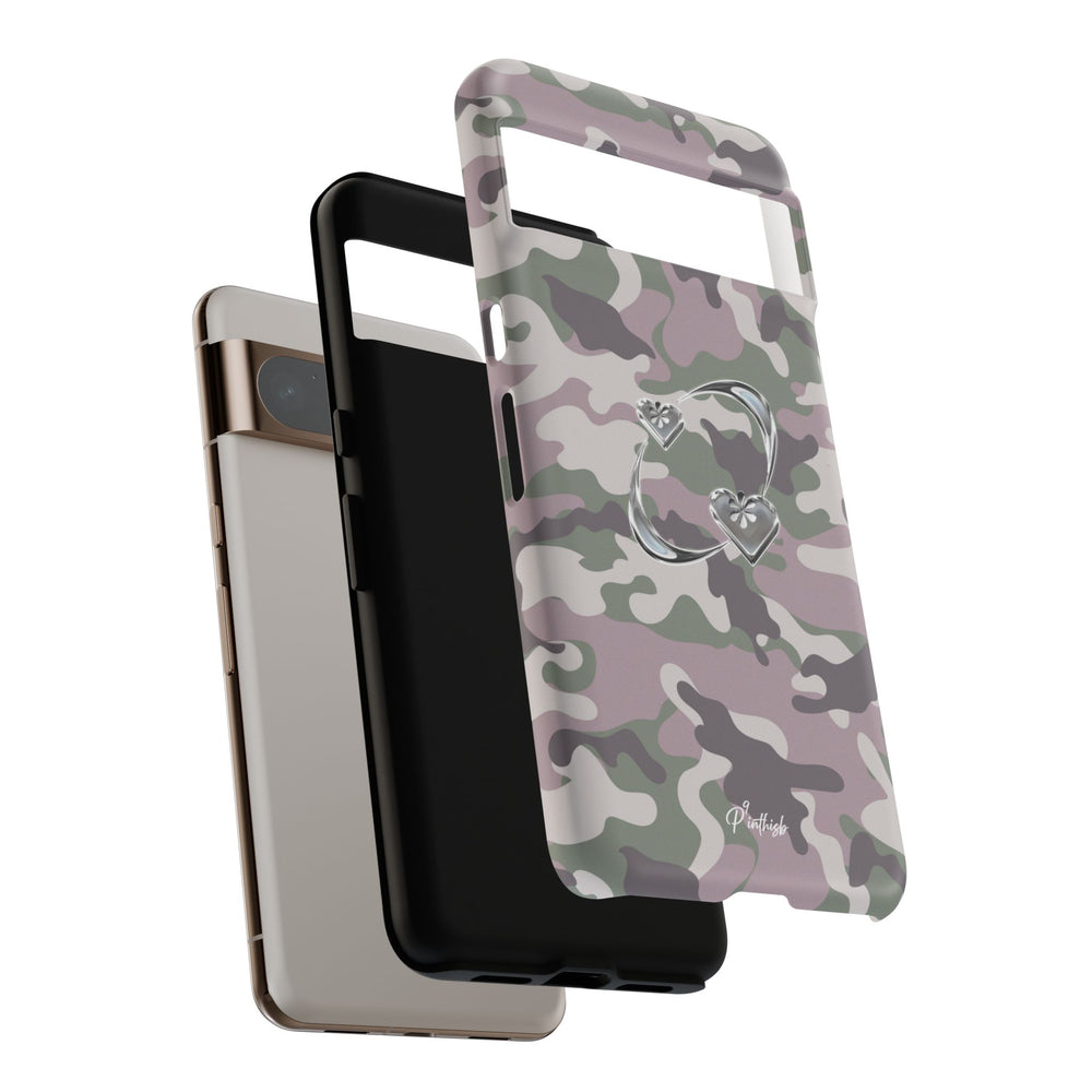 Camouflage Heart Tough Phone Case
