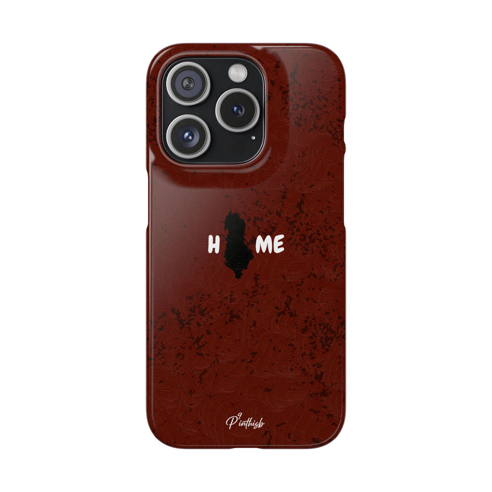 "HOME" Albania Snap Case