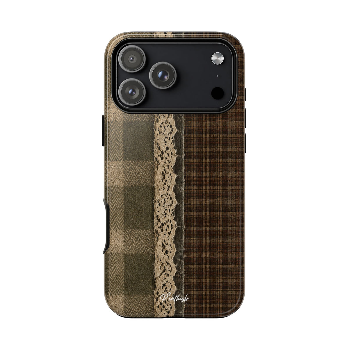 Plaid Lace Tough Phone Case