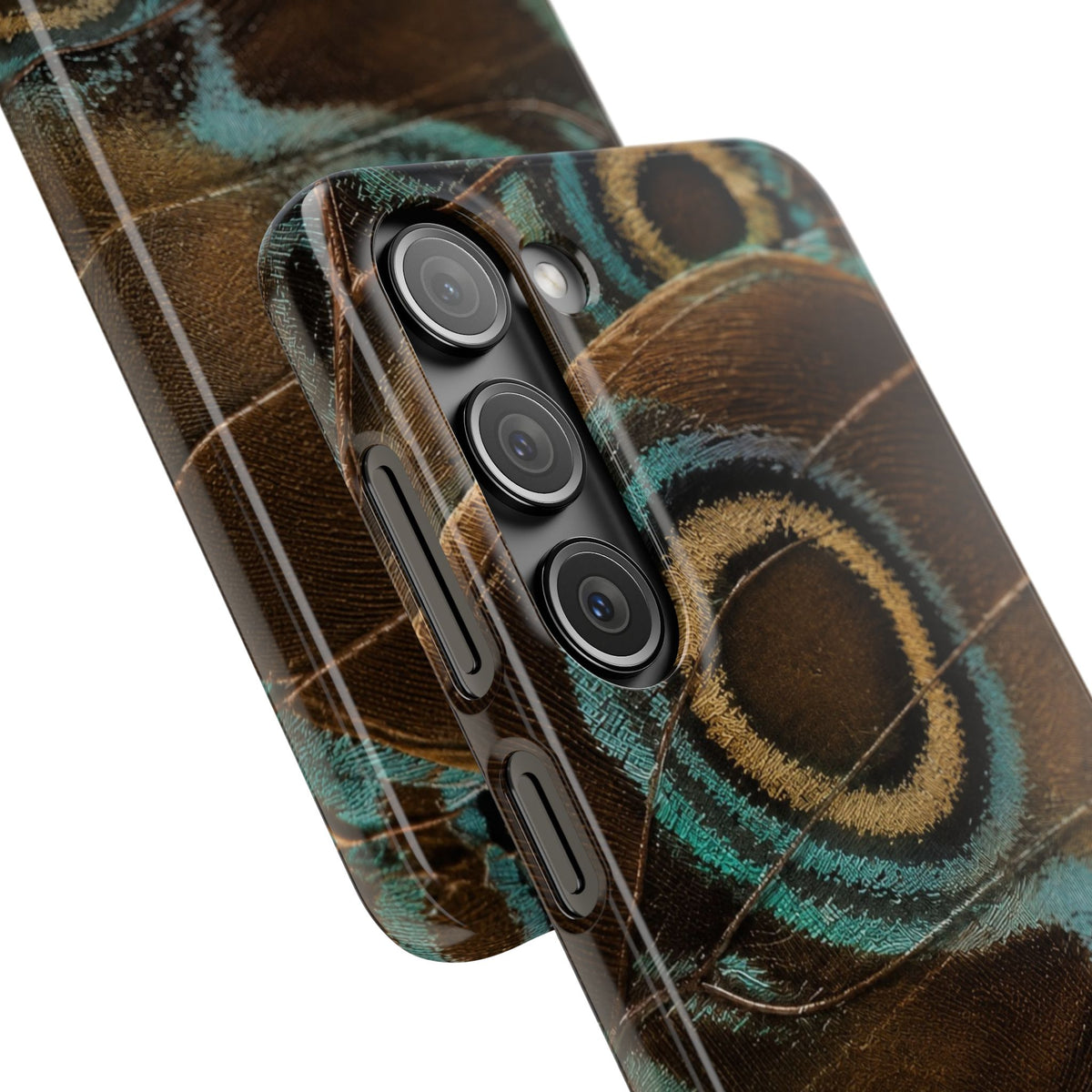 Peacock Feather Pattern Snap Case
