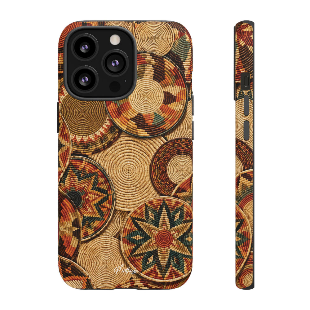 Bohemian Woven Basket Pattern Tough Case