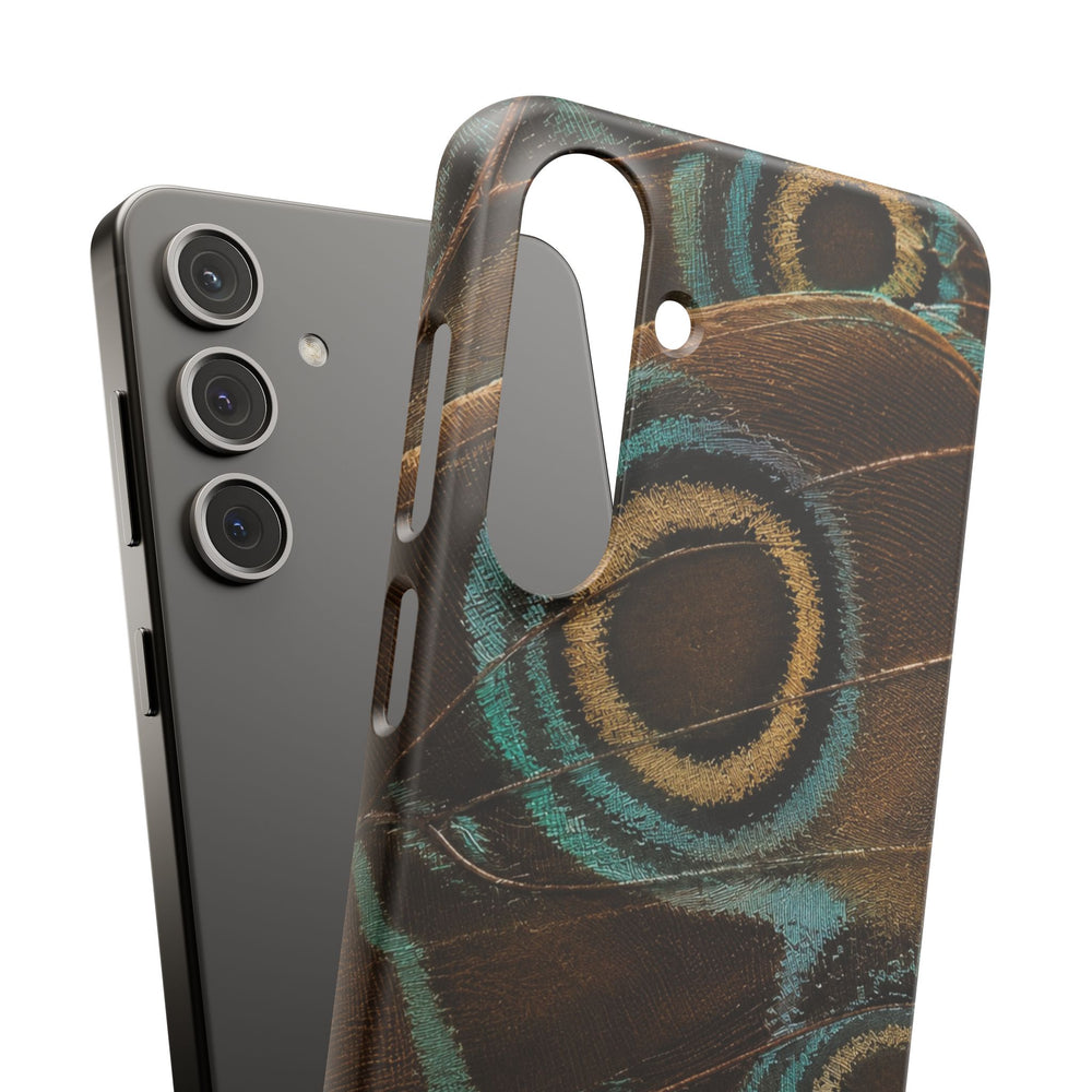 Peacock Feather Pattern Snap Case