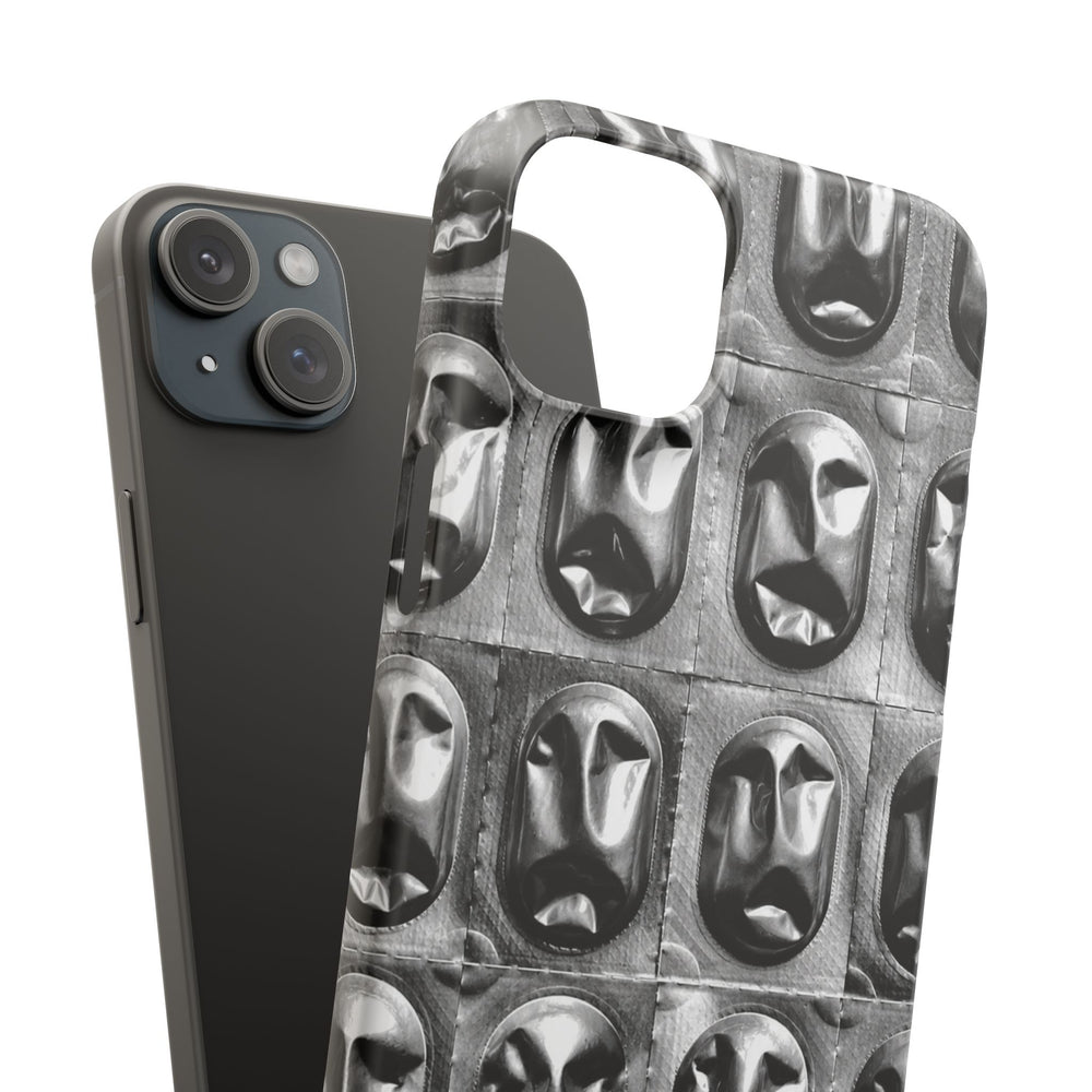 Metallic Mask Grid Snap Case