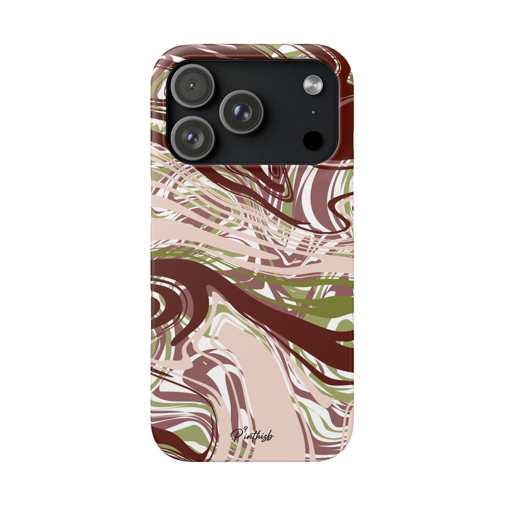 Abstract Marbled Snap Phone Case