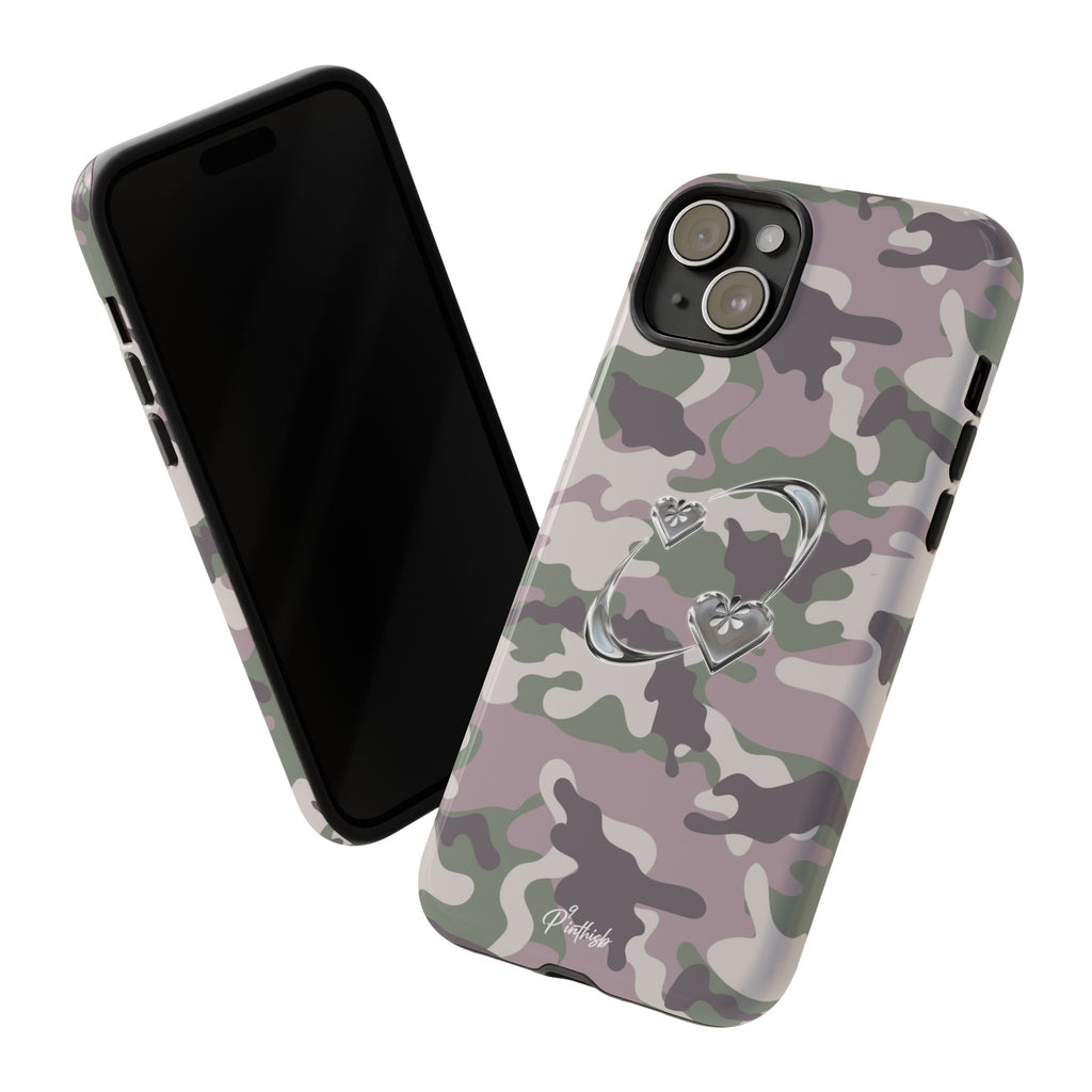 Camouflage Heart Tough Phone Case