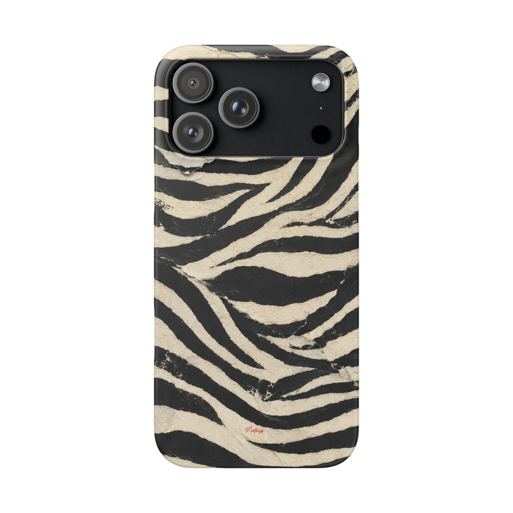 Wavy Peach & Mauve Snap Case