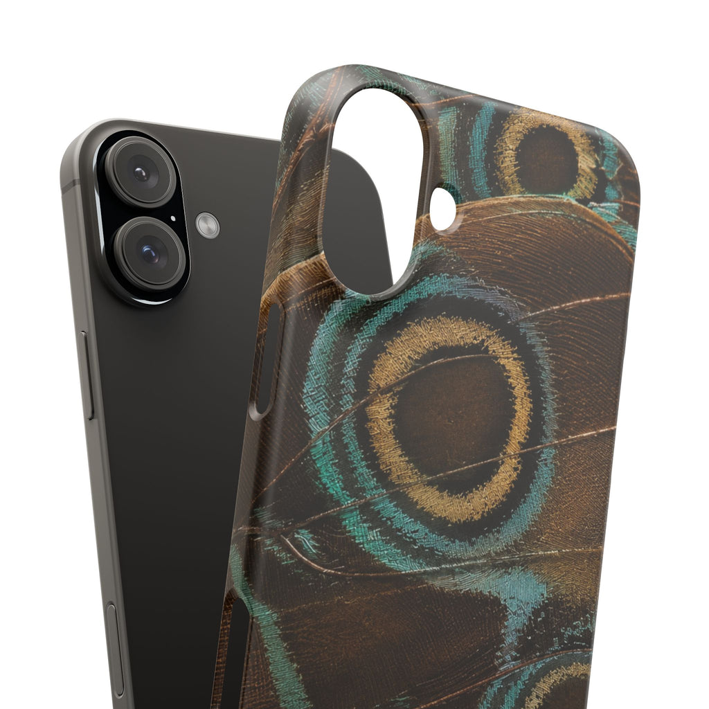 Peacock Feather Pattern Snap Case
