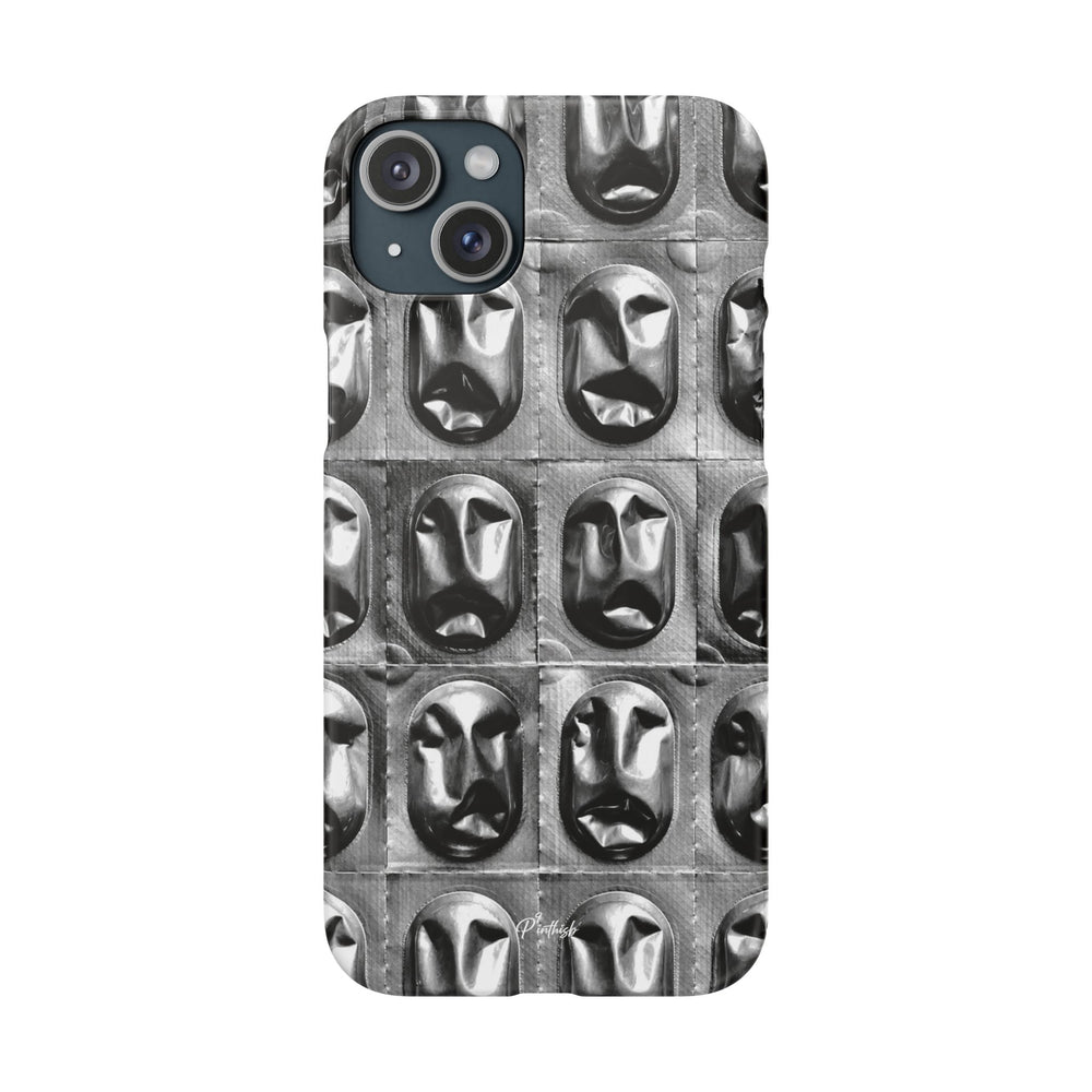 Metallic Mask Grid Snap Case
