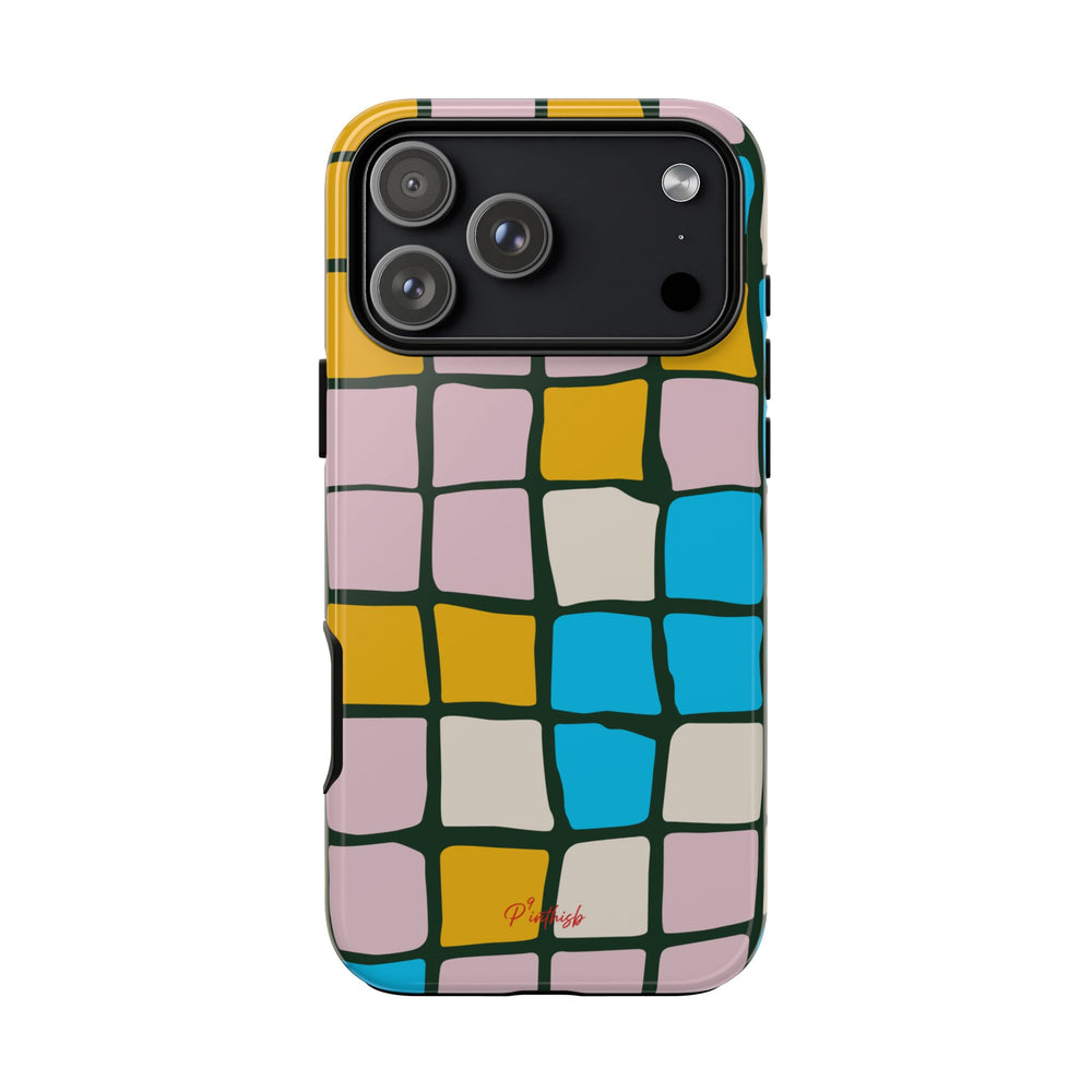 Color Grid Tough Phone Case