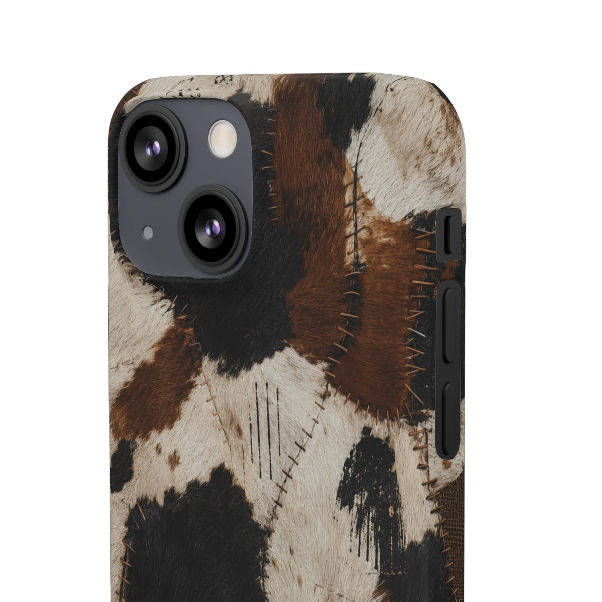 Brown & Black Animal Print Snap Case