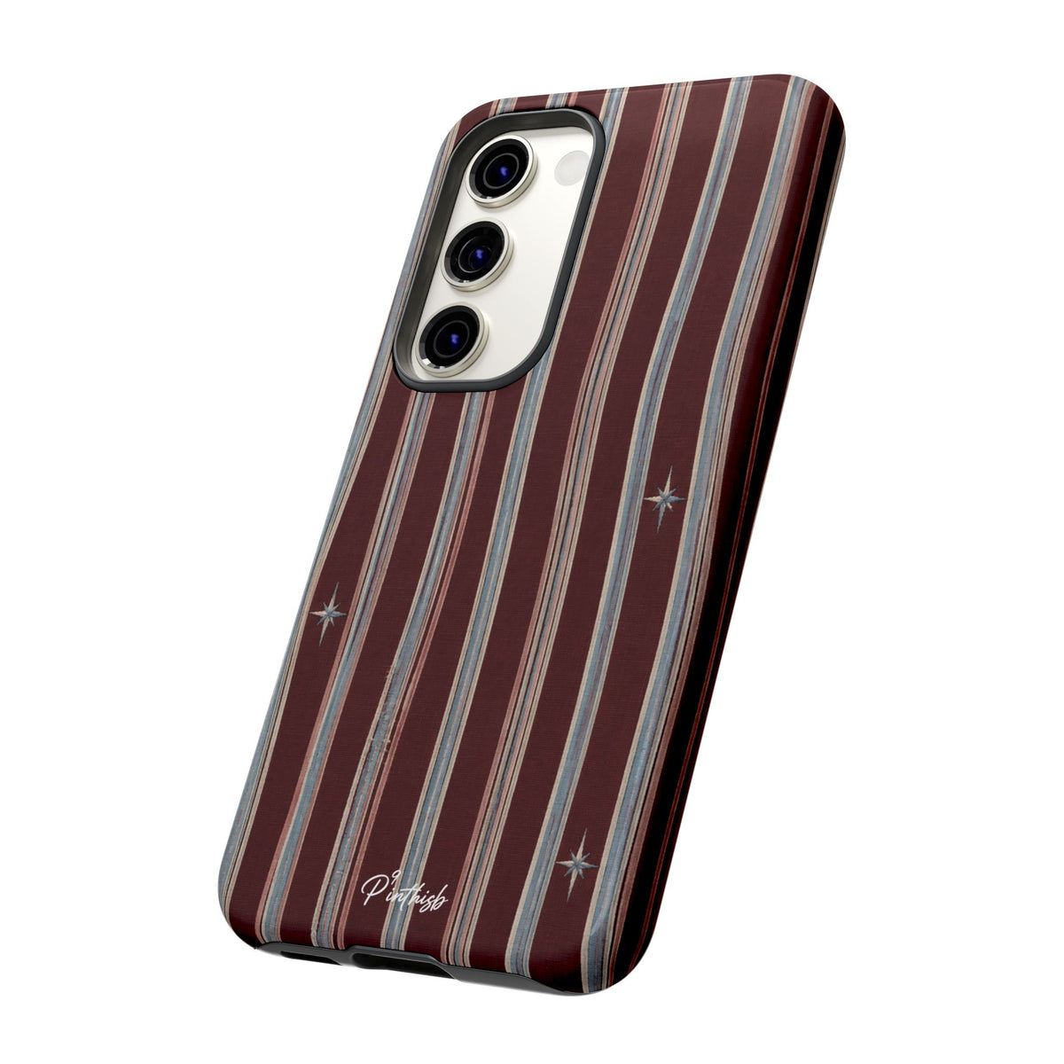 Retro Red & Cream with Star Accents Phone Case