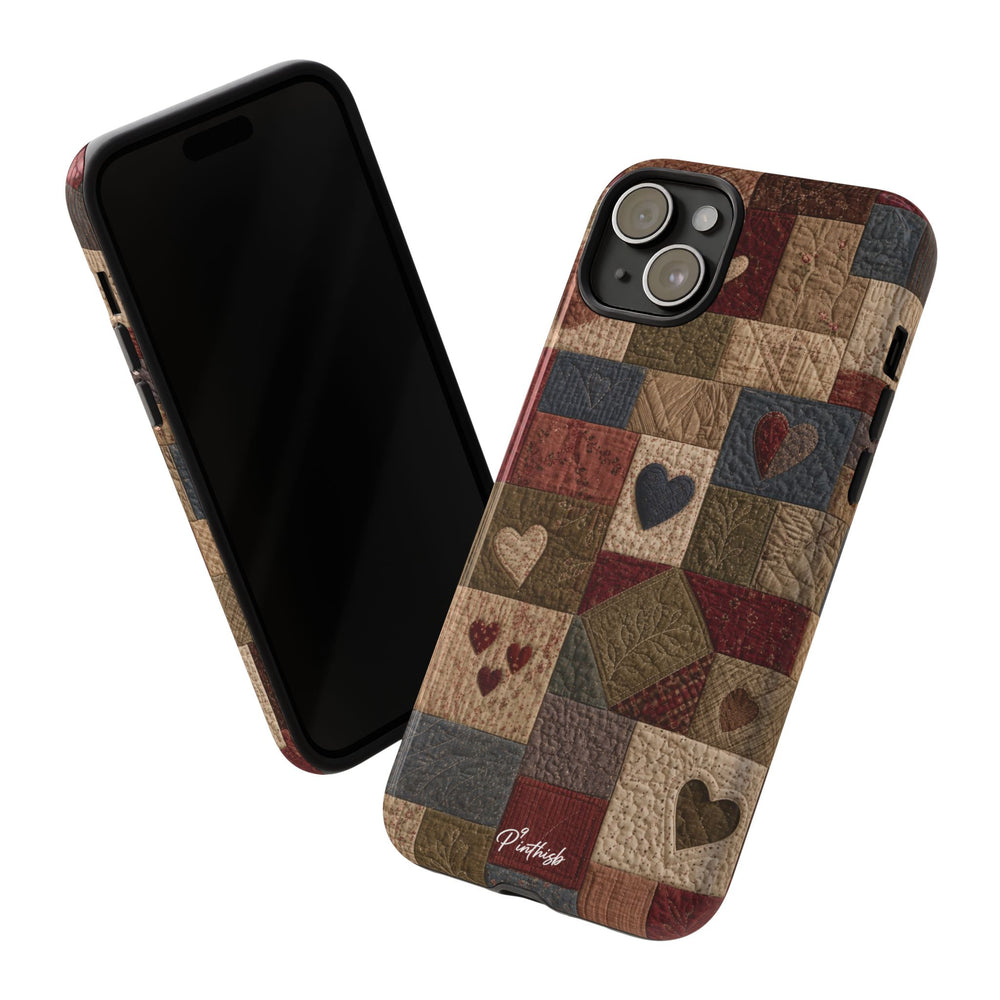 Patchwork Hearts Phone Case