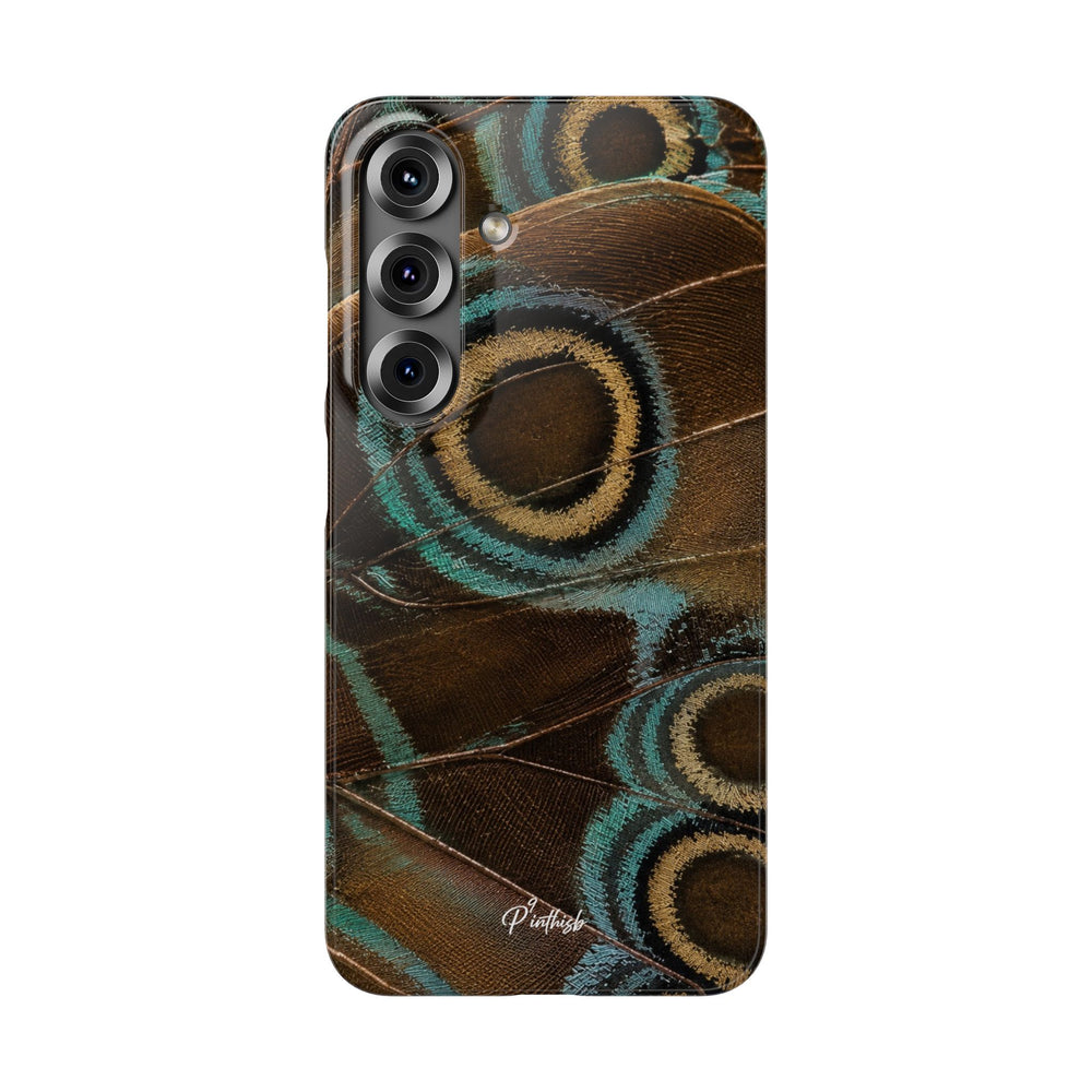 Peacock Feather Pattern Snap Case