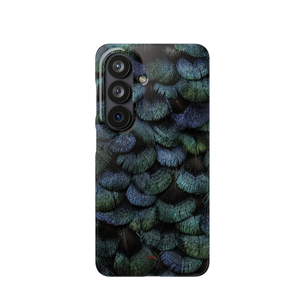 Iridescent Feather Snap Case