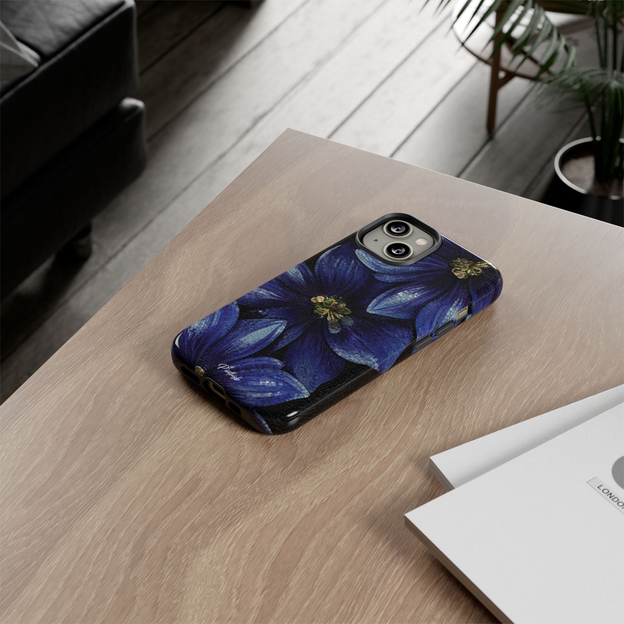 Blue Floral Tough Case