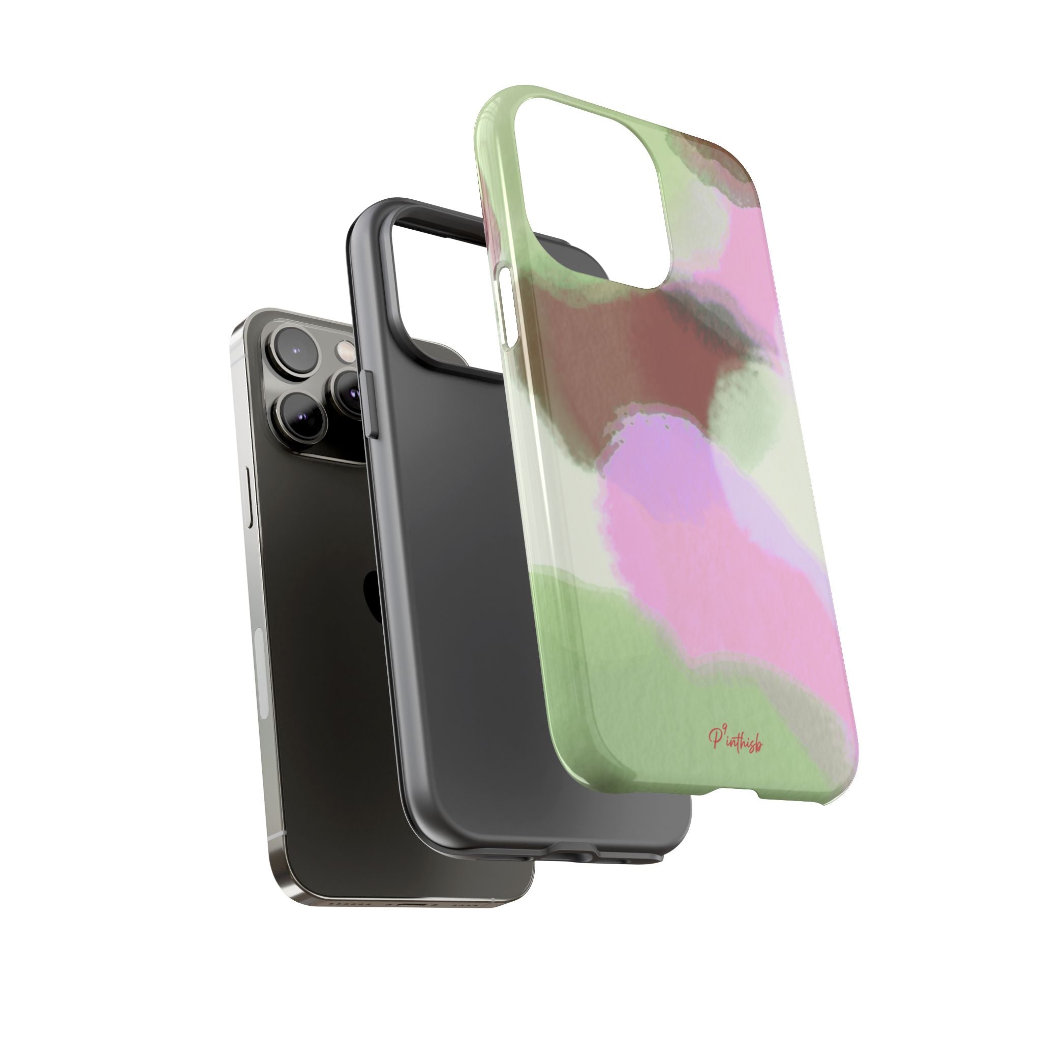 Abstract Pastel Camouflage Tough Phone Case