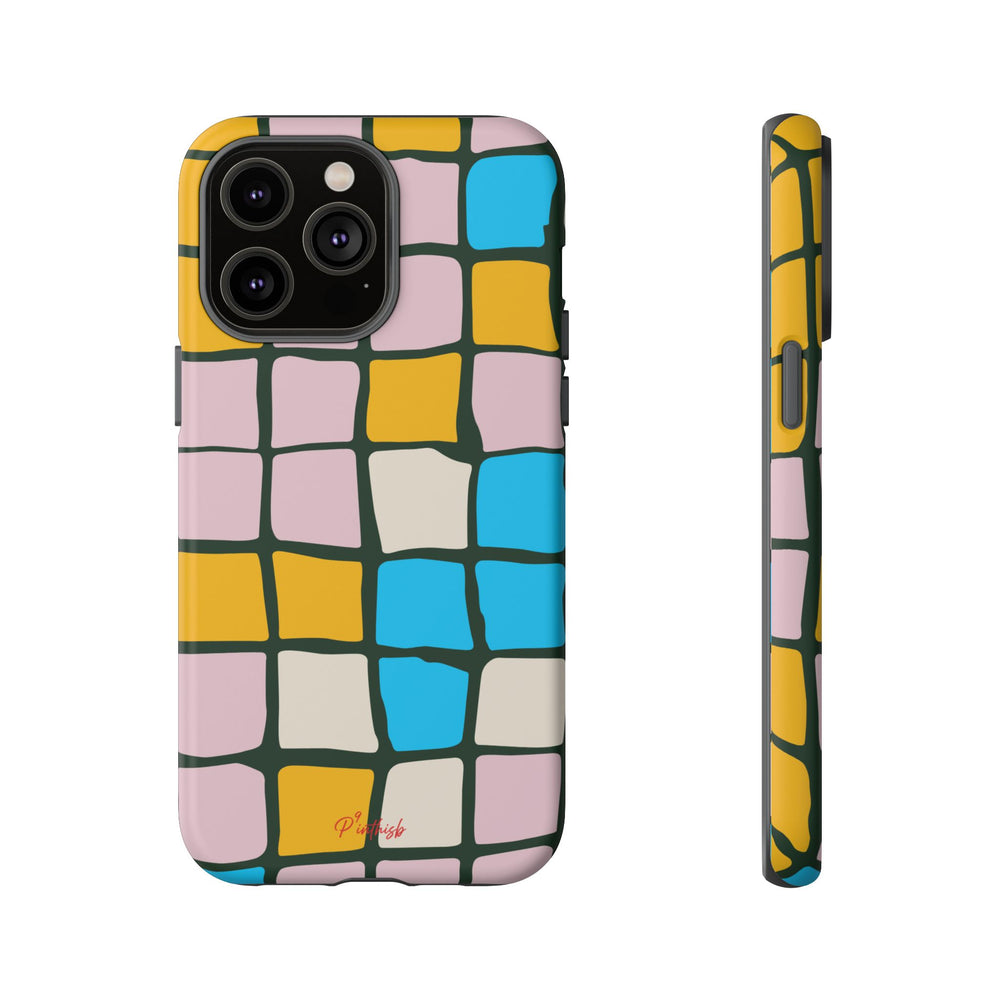 Color Grid Tough Phone Case
