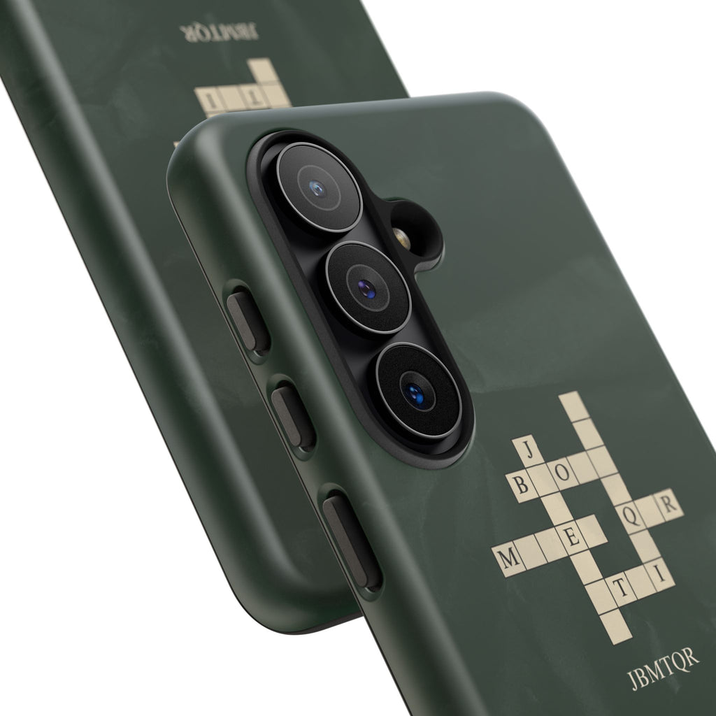 "JBMTQR crossword" Tough Phone Case