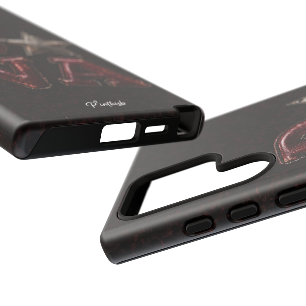 Geometric Blue Diamond Tough Phone Case