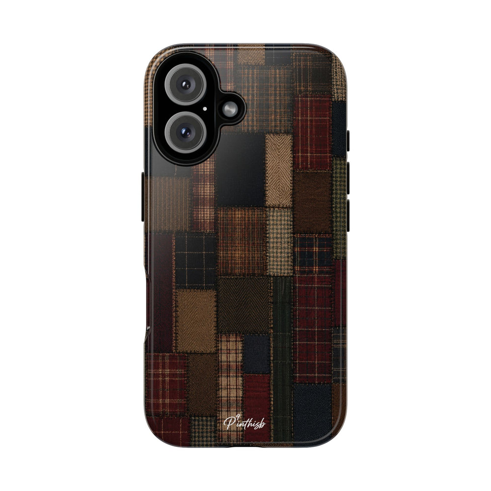 Plaid Patchwork Tough Phone Case