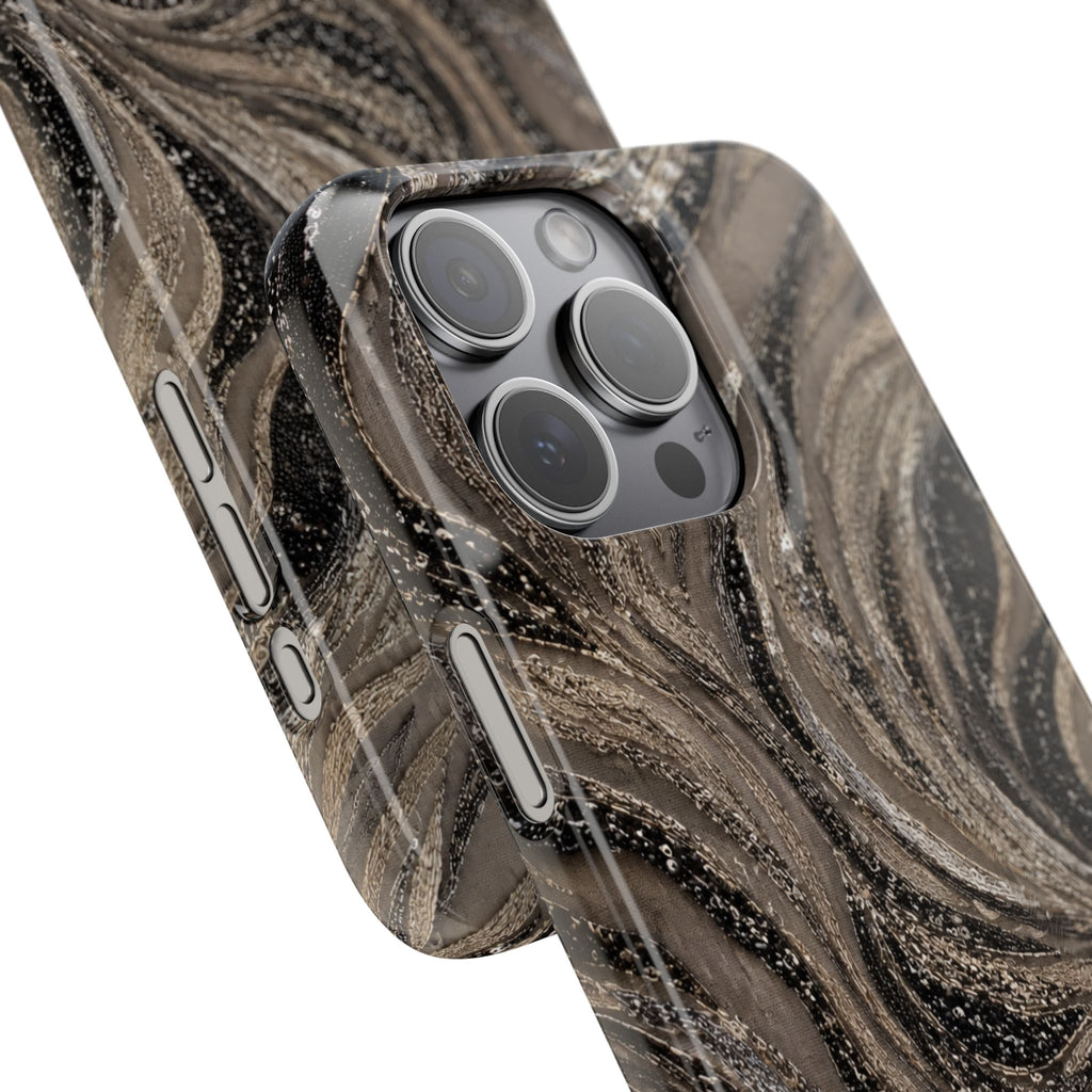 Neutral Swirl Protective Snap Case