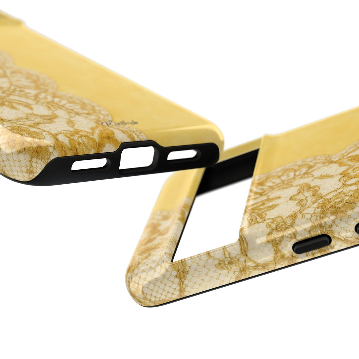 Yellow Vintage Lace Tough Case