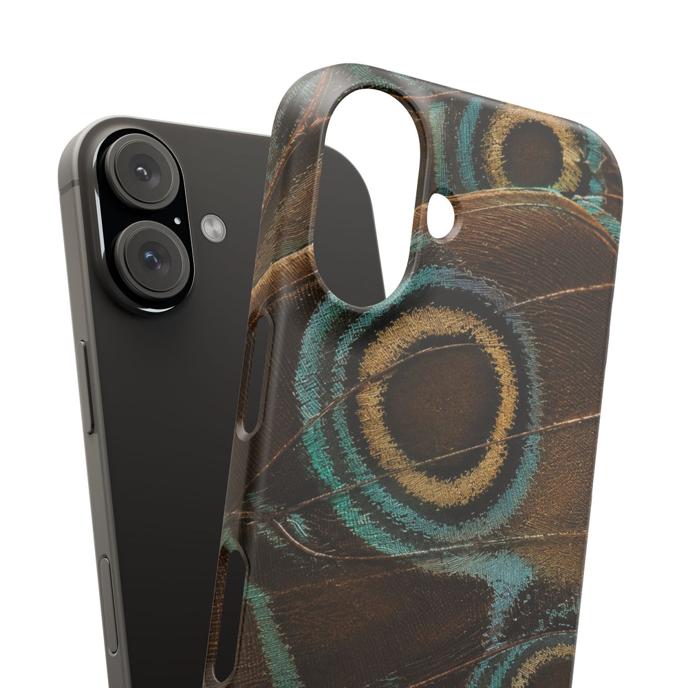 Peacock Feather Pattern Snap Case