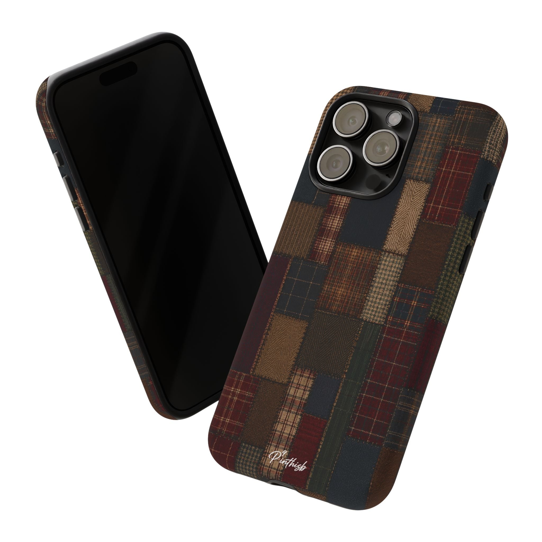 Plaid Patchwork Tough Phone Case