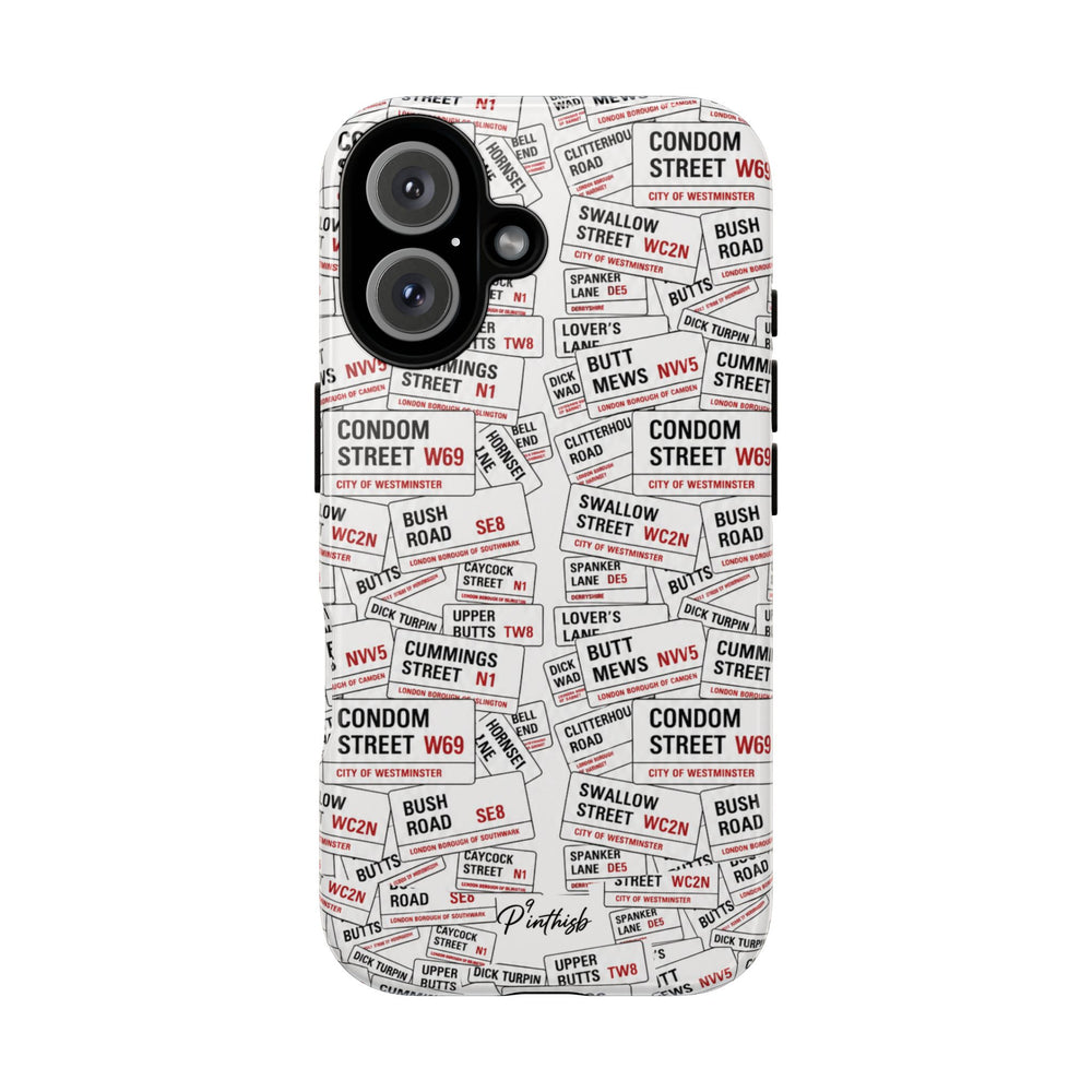 Cheeky London Street Signs Phone Case