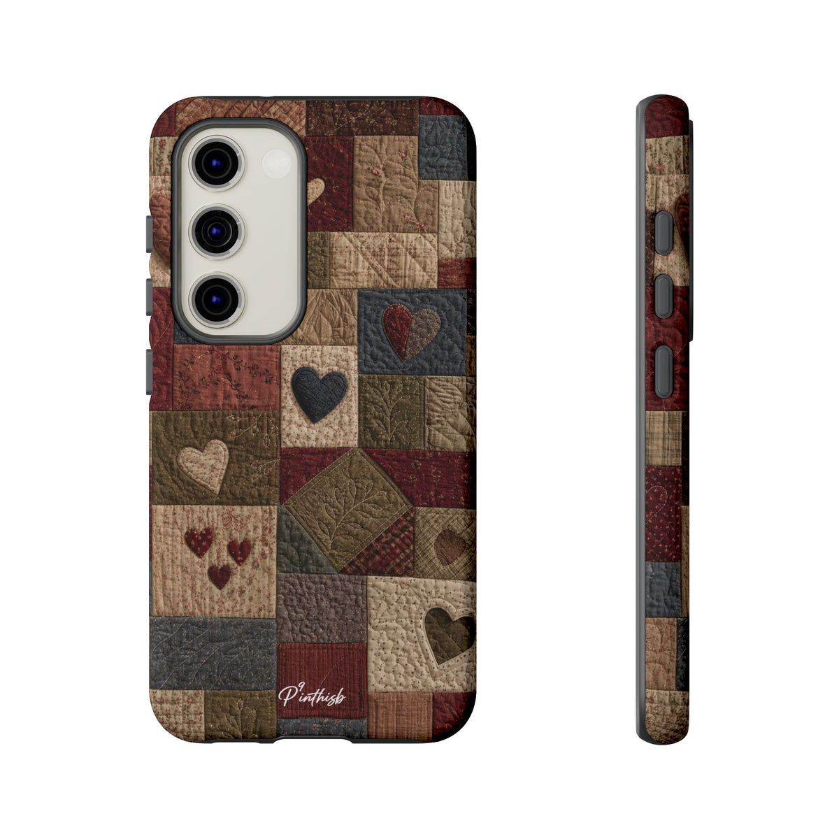 Patchwork Hearts Phone Case