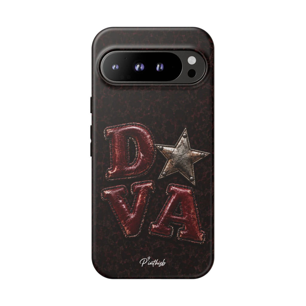 Geometric Blue Diamond Tough Phone Case