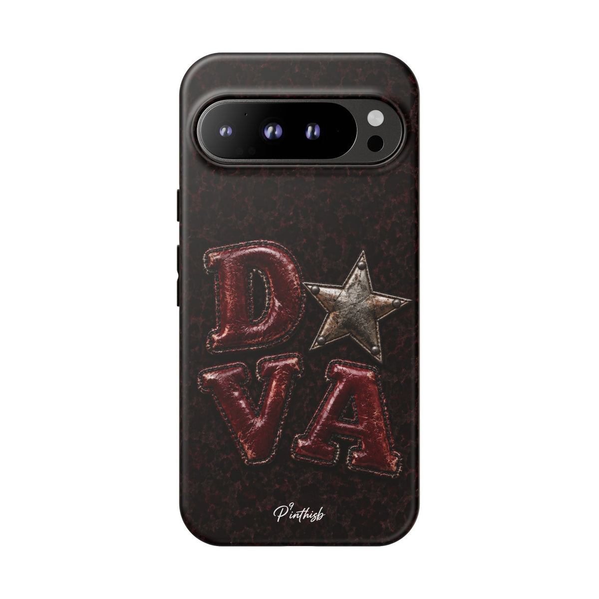 Geometric Blue Diamond Tough Phone Case