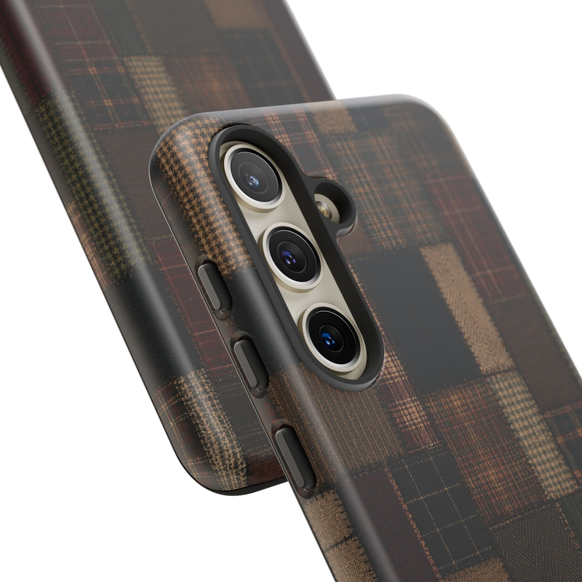 Plaid Patchwork Tough Phone Case