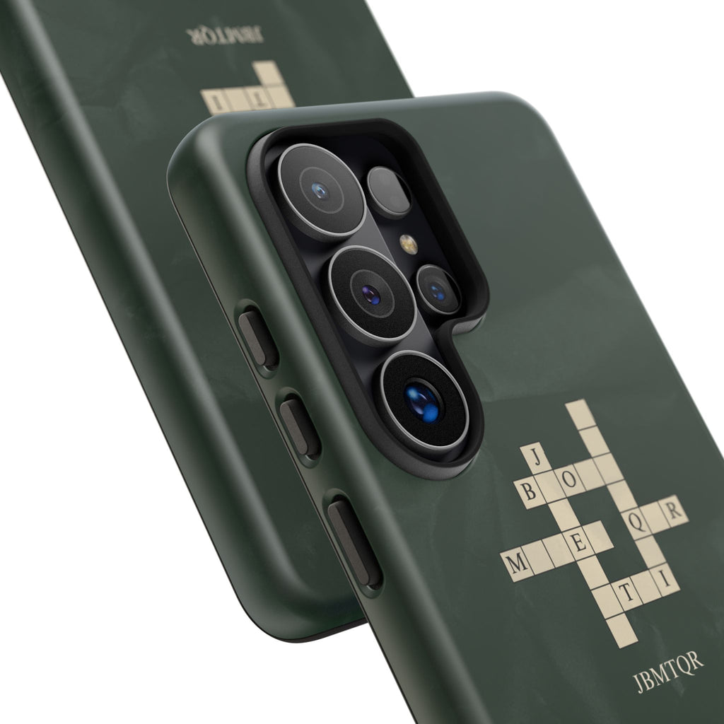 "JBMTQR crossword" Tough Phone Case