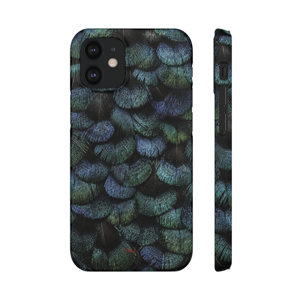 Iridescent Feather Snap Case