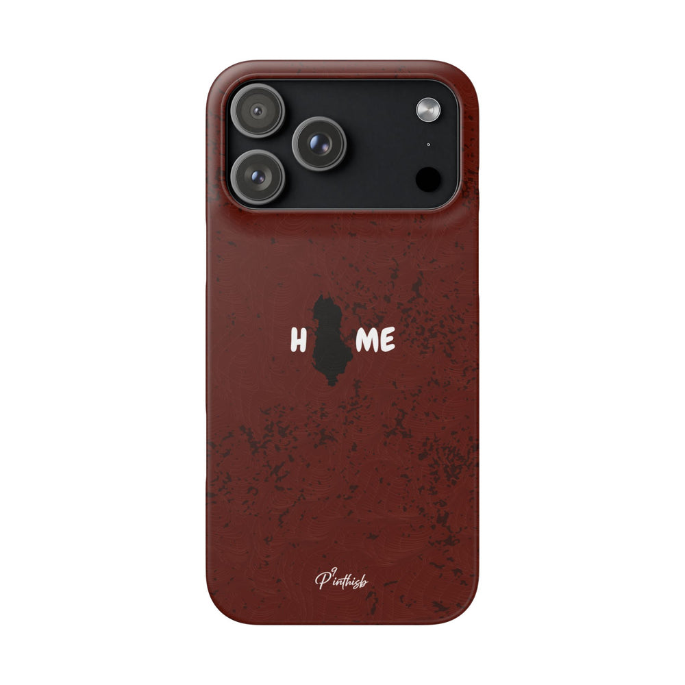 "HOME" Albania Snap Case