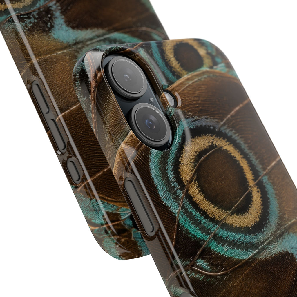 Peacock Feather Pattern Snap Case