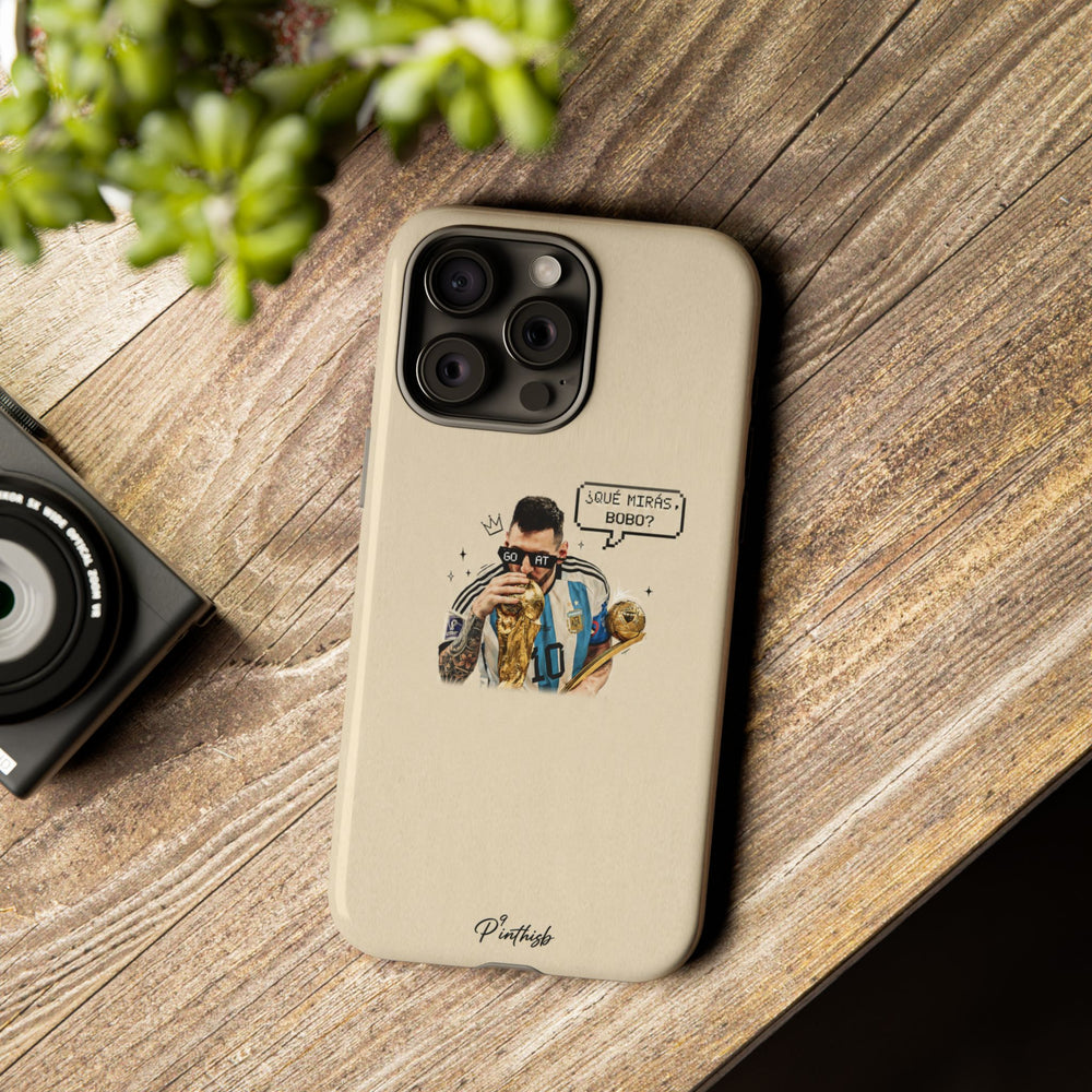 "G.O.A.T" Messi Tough Phone Case
