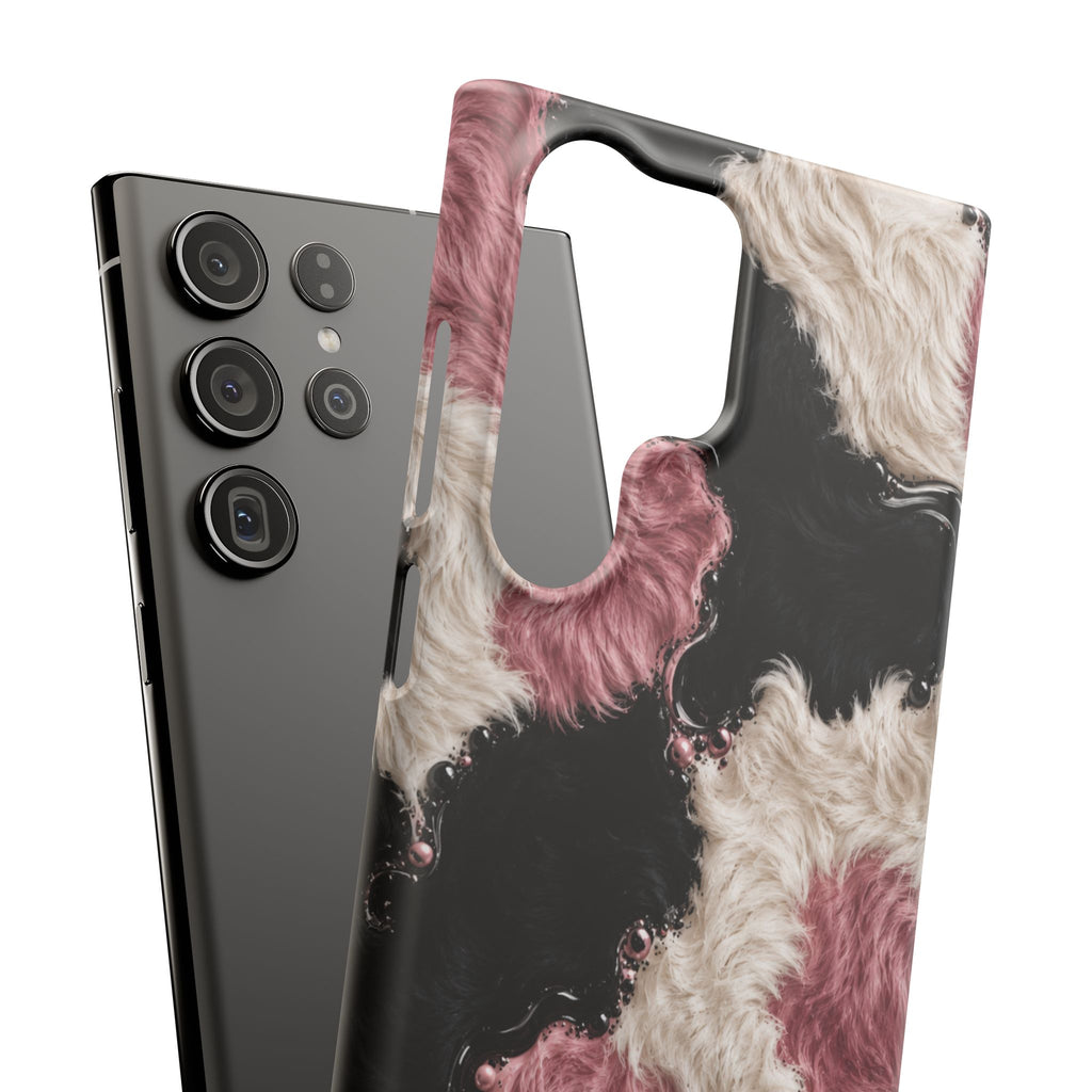 Cow Print Swirl Snap Case