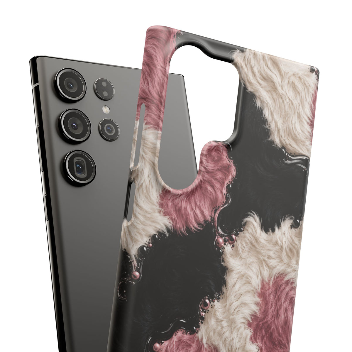Cow Print Swirl Snap Case
