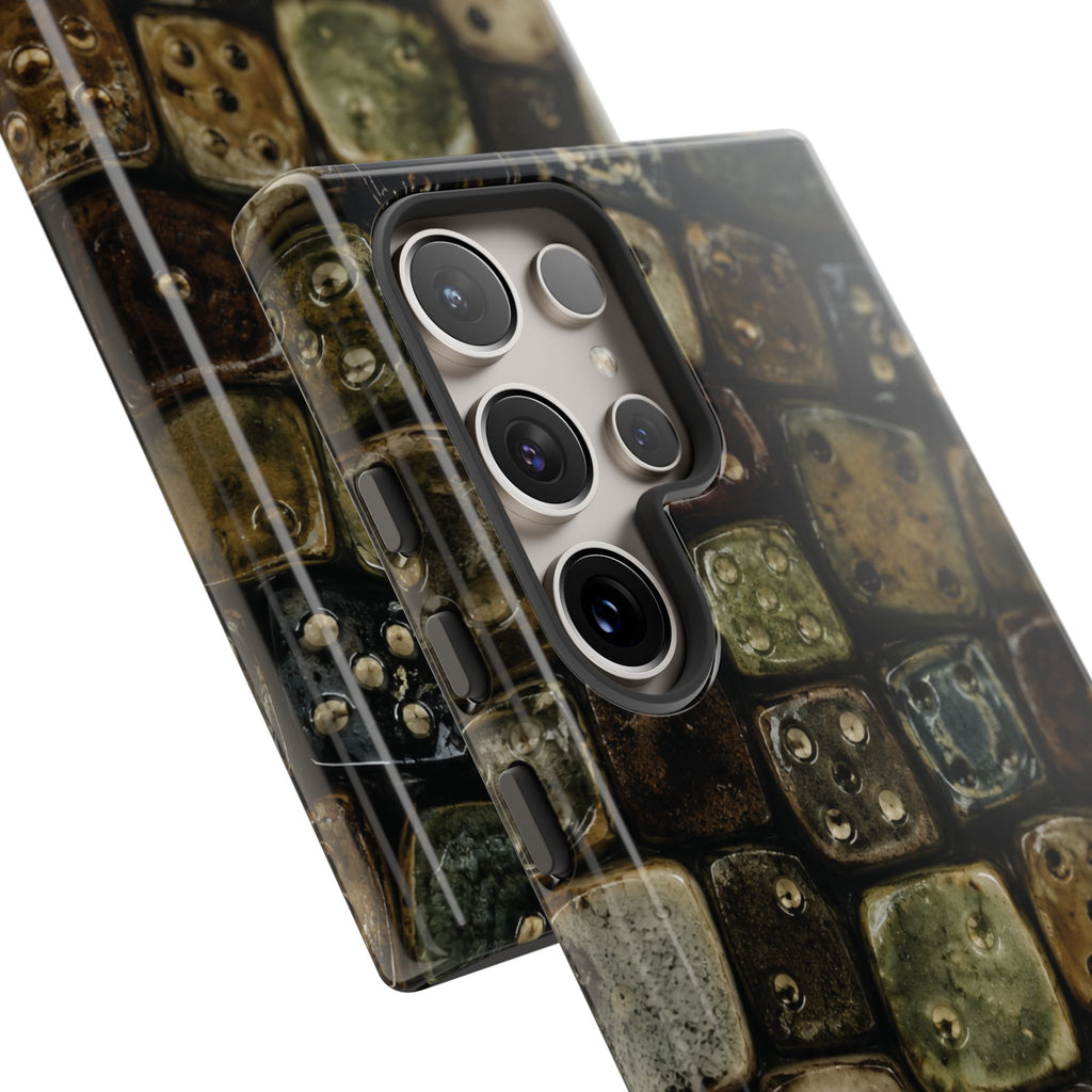 Vintage Dice Tile Phone Case
