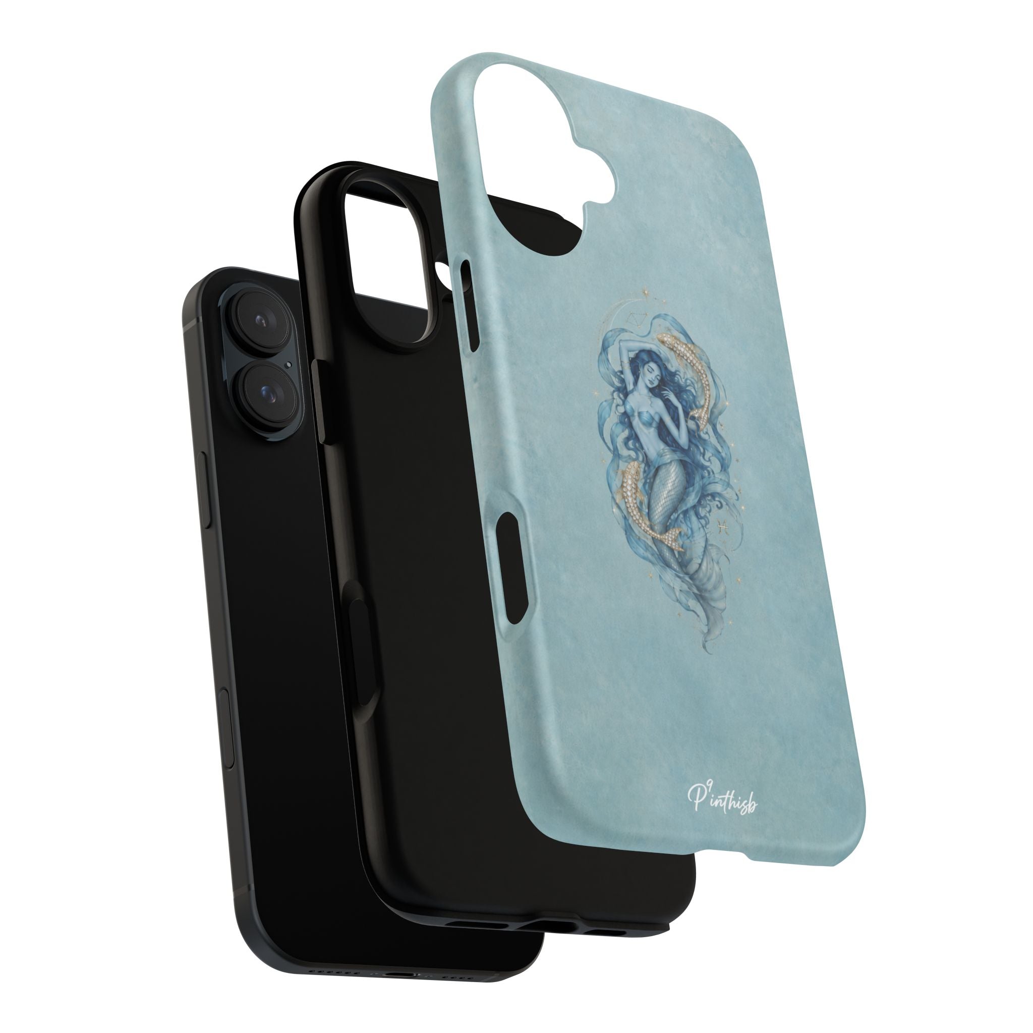 Pisces Zodiac Glitter Phone Case