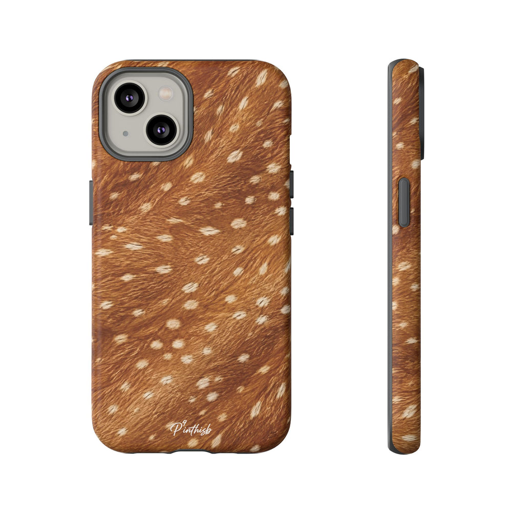 Caramel Deer Pattern Tough Case