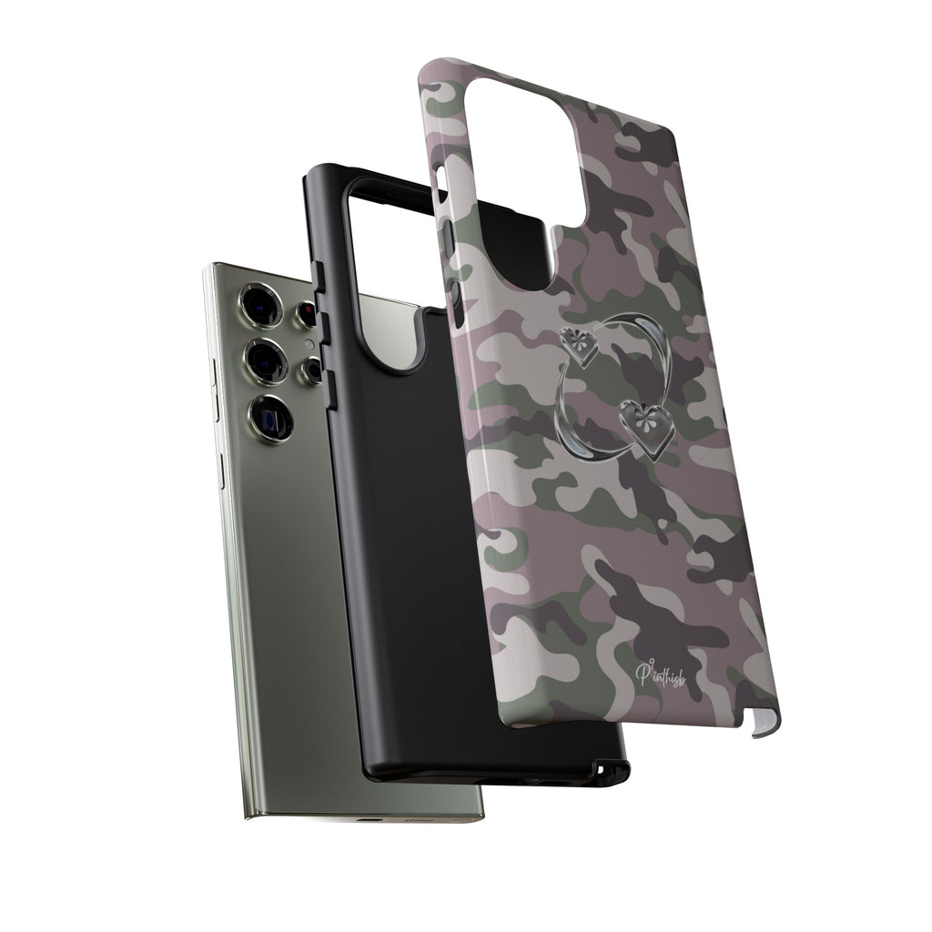 Camouflage Heart Tough Phone Case