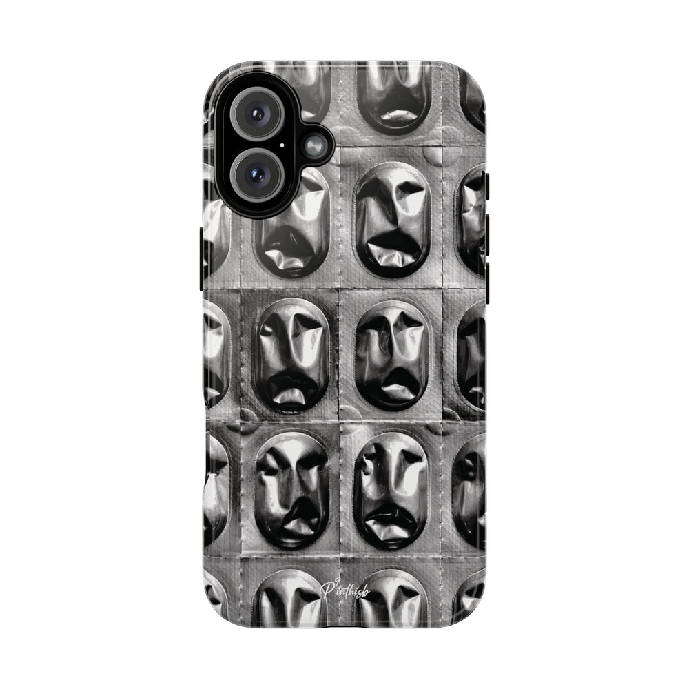 Metallic Mask Grid Tough Case