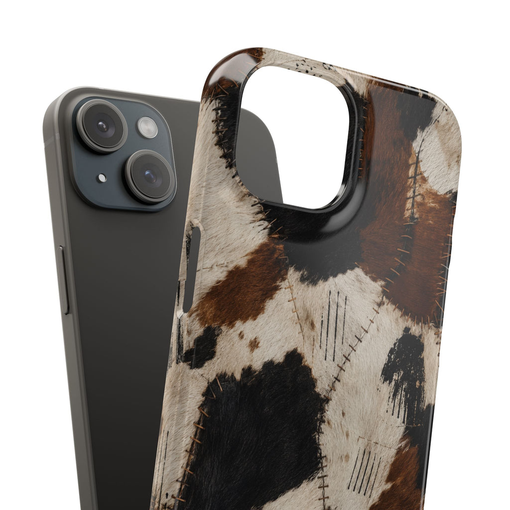 Brown & Black Animal Print Snap Case