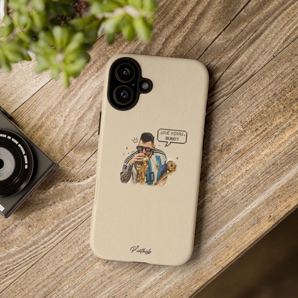 "G.O.A.T" Messi Tough Phone Case