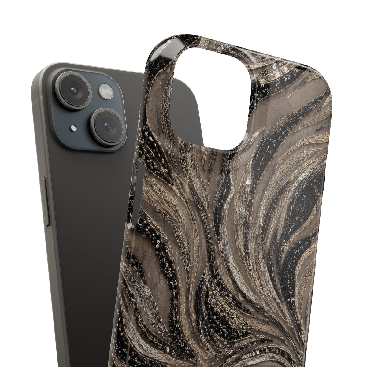 Neutral Swirl Protective Snap Case