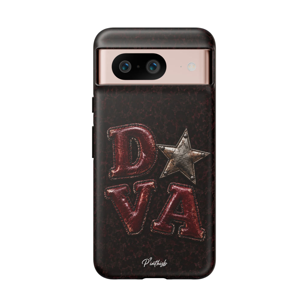 Geometric Blue Diamond Tough Phone Case